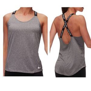 Nike Women's Dri-Fit Elastic Tank with "Just Do It" Strap Cross Back